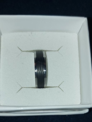 Silber Carbon Ring Bild 1