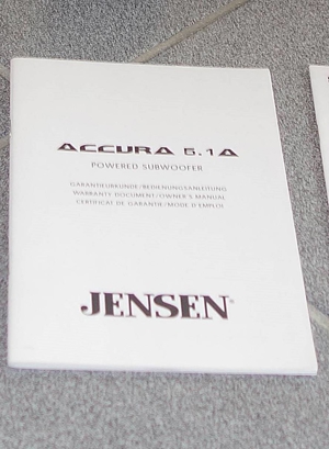 Jensen ACCURA 5.1 A Heimkino Lautsprecher Bild 4