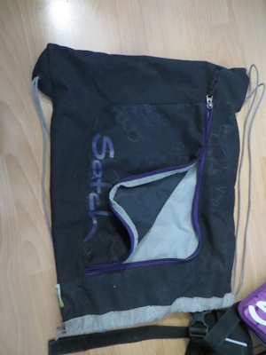 Satch Pack by Ergobag Rucksack Schulranzen Purple Hibiscus 4 - tlg. Set Schulrucksack SUPER Zustand Bild 2