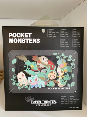 Pokemon Pflanzenpokemon 3D Papiertheater Bild 3