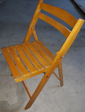 Klappstühle - Holzklappstühle 3 Stück Bild 1