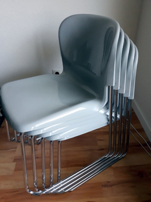 Designerstühle 5 stck. grau drabert sm400k gerd lange design Bild 2