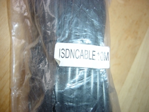10m ISDN Kabel P8C8 4 adrig beschaltet in Schwarz auchfür Systemtelefone Neu&OVP Bild 3