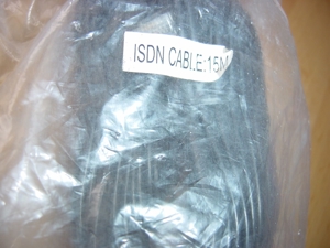 15m ISDN Kabel P8C 4 adrig beschaltet in Schwarz auch für Systemtelefone Neu&OVP Bild 4