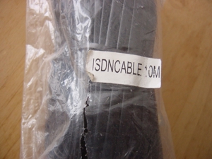 10m ISDN Kabel P8C8 4 adrig beschaltet in Schwarz auchfür Systemtelefone Neu&OVP Bild 4