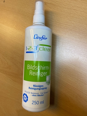 Bildschirmreiniger flüssig 250ml, Punpzerstäuber, neu
