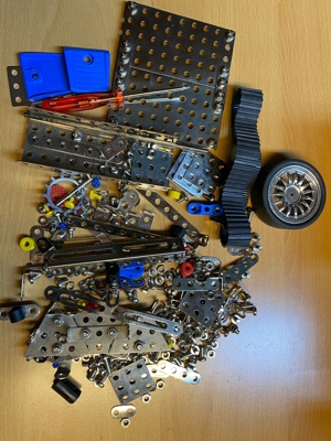 eitech Konvolut Einzelteile Metallbaukasten