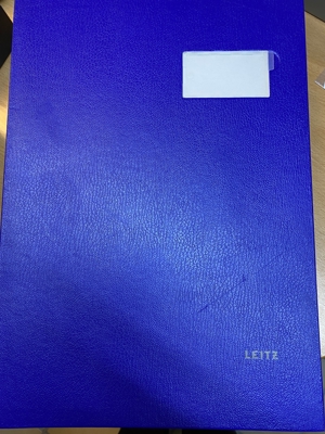 Unterschriftenmappe LEITZ 5700, blau, kaum gebraucht Bild 1
