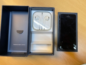 Apple iPhone 5, schwarz, 32 GB, gebraucht, guter Zustand Bild 1