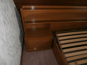 Schlafzimmer Doppelbett mit 2 Kleiderschränken Eiche Bild 8