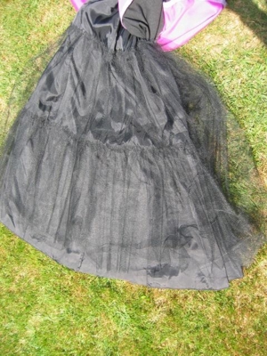 langes Kleid mit Tüllunterkleid von Vera Mont Gr. 38 Bild 2