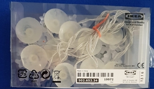 NEU - Lichterkette Stäla 10 Schneeflocken - Batteriebetrieben Bild 4
