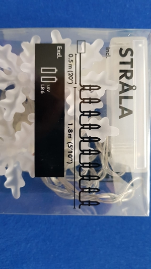 NEU - Lichterkette Stäla 10 Schneeflocken - Batteriebetrieben Bild 3