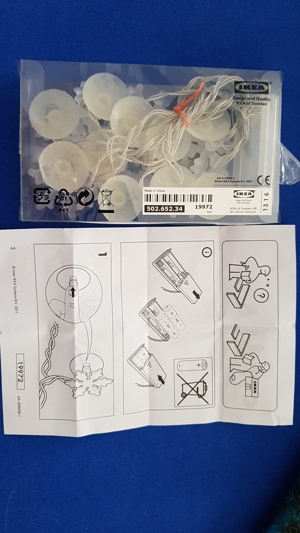 NEU - Lichterkette Stäla 10 Schneeflocken - Batteriebetrieben Bild 5