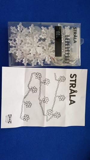 NEU - Lichterkette Stäla 10 Schneeflocken - Batteriebetrieben Bild 2