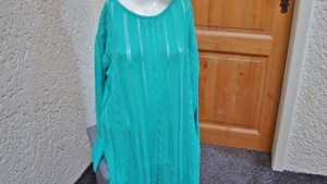 #Lochmusterpulli, Gr. 48, #smaragdgrün, #wie neu