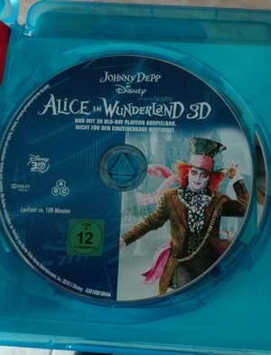 Avatar & Alice im Wunderland Blue-Ray incl. 2 Stück 3D Full HD Brillen zvk. Bild 7