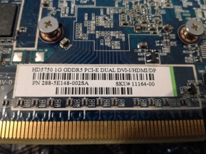 Grafikkarte Radeon Saphire HD5750 1GB PCI/E Dual DVI HDMI DP Bild 2