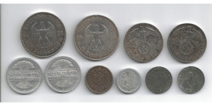 Münzen Deutsches Reich 1906 bis 1941 Bild 2