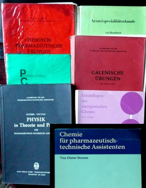 Fachbücher für die PTA - Ausbildung 7 Stück