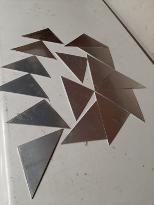 Alu Dreiecke aus 3mm Blech Bild 2
