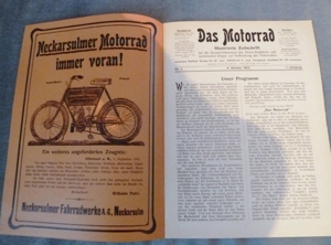 Zeitschrift, Nachdruck: Das Motorrad Nr.1 von 1903 Bild 3