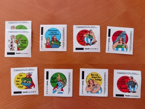 Ferrero - Asterix und Obelix - Seltene Sammelbilder von 1988 (9 Stück)