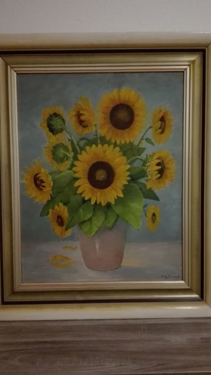 Sonnenblumen , Ölgemälde