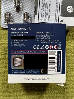 SMOK Priv N19 Kit + VAPORESSO VM TANK 18 - 2ml Bild 5