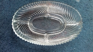 Knabberschale Glas oval