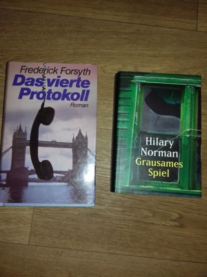 Frederick Forsyth-Das vierte Protokoll HC und Hilary Norman-Grausames Spiel HC