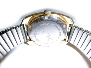 Goldene Edox Armbanduhr Bild 4