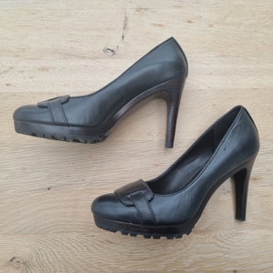 Damen Pumps, Gr.40, dunkelbraun, Leder, Calvin Klein