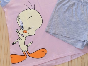 H&M Shorty Pyjama 146/152 Looney Tunes  Bild 2