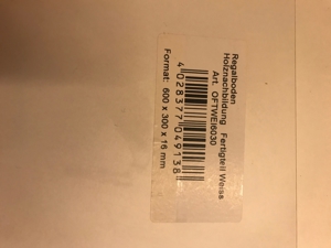 Regalboden Holznachbildung Fertigteil Weiß Bild 4