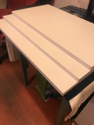 Regalboden Holznachbildung Fertigteil Weiß Bild 2