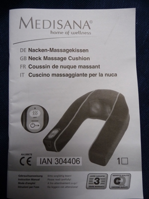Massagekissen MEDISANA (Nacken- und Schulterbereich, mit Vibration und Wärme) Bild 9