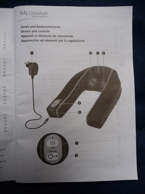 Massagekissen MEDISANA (Nacken- und Schulterbereich, mit Vibration und Wärme) Bild 10