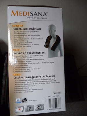 Massagekissen MEDISANA (Nacken- und Schulterbereich, mit Vibration und Wärme) Bild 3