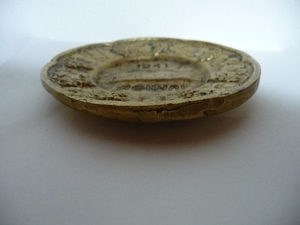 Messing Teller (klein) von 1941 Bild 5