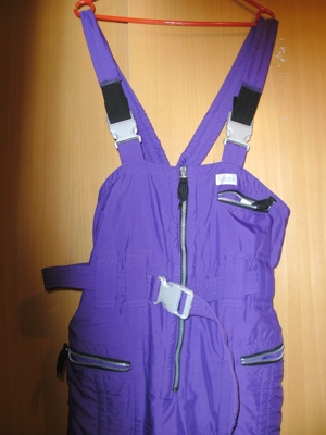Warme Skihose Farbe lila Bild 3