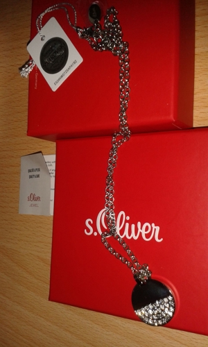 Original Halskette von s`Oliver mit Swarovski Elementen. Bild 4