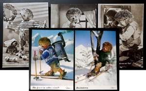 5 schöne, alte Mecki-Postkarten - toll für Sammler oder Liebhaber des kleinen Kerlchens Bild 1