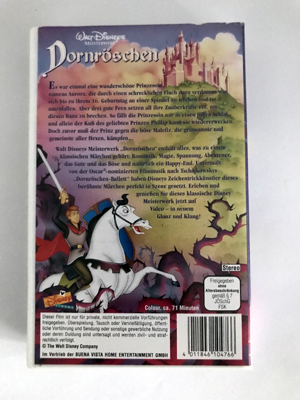 Dornröschen   Walt Disney Meisterwerke   VHS Bild 2