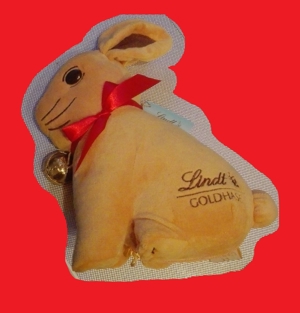 Lindt Hase Stofftier 25-30cm Geheimfach NEU unbespielt