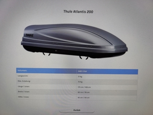 Vermietung Thule Dachbox Motion   Atlantis 200 Bild 8