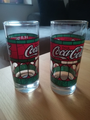 Bierkrüge Glas, Coca Cola-Longdrinkgläser Bild 2