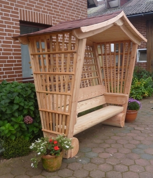 Rosenbank. Gartenbank. Holzbank. Bild 2