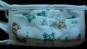 Kinder Stoffmaske von Bären - Flugzeuge Bild 2