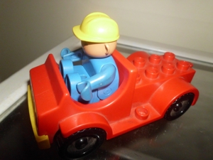 Lego Duplo Auto Fahrzeug Figur Arbeiter